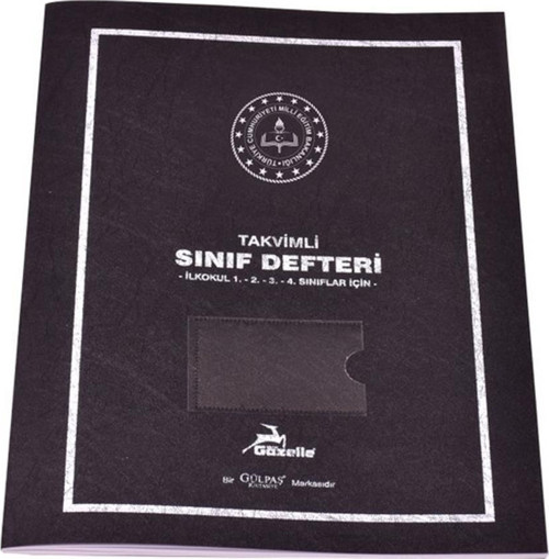 390 Takvimli Sınıf Defteri Zımbalı Dikişli Plastik Kapak 25 x 35