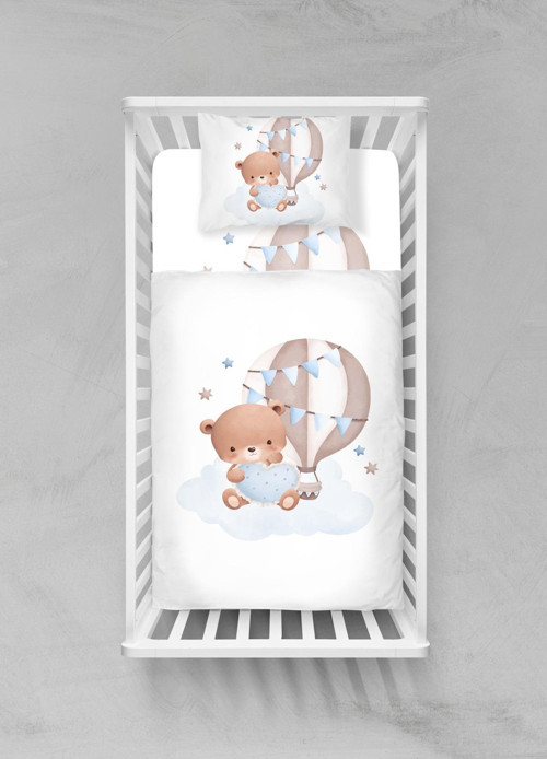 Organik Pamuk Bebek Nevresim Takımı - (100x150) - BCNTAY32023282