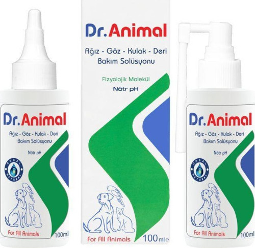 Dr.Animal Ağız-Göz-Kulak-Deri Bakım Solüsyonu 100 ml