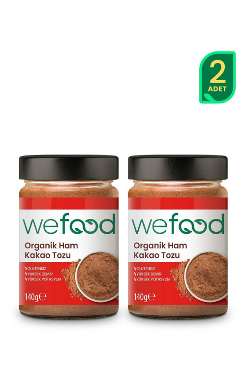 Organik Ham Kakao Tozu 140 gr 2'li