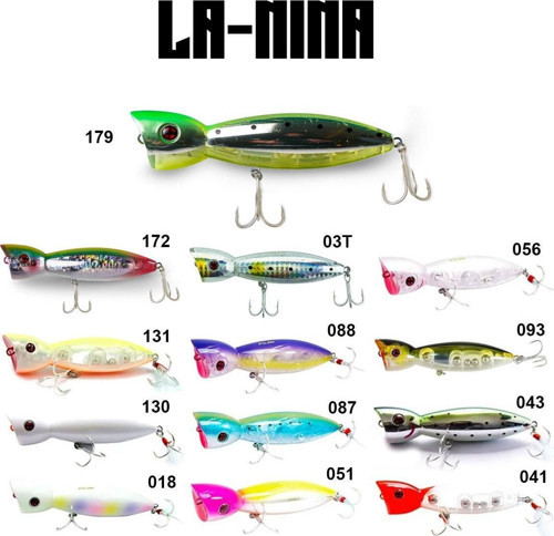 FUJIN La-Nina Maket Balık Su Üstü Popper 100mm 24 Gr 131 Lemon Flash