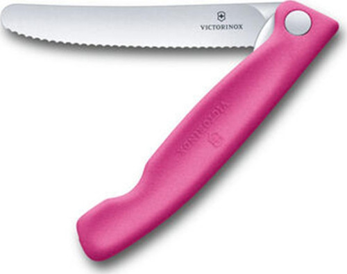 S Classic Pembe Katlanır Soyma Bıçağı 11 cm