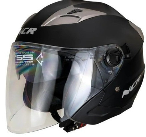 KASK ÇENESİZ 708 ECE 22/06 BELGELİ- SİYAH
