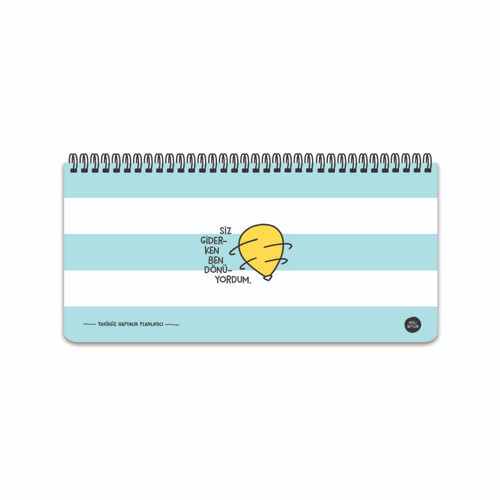 13*27 Spiralli Stickerli Planner - Siz Giderken Ben Dönüyordum
