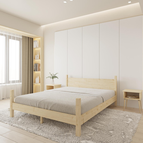 Mirage Model Doğal Çam Ahşap Karyola 90x200 cm