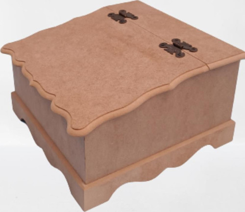Hobi 90068 Dekoratif Çay Kutusu Ahşap MDF HAM cnc El Yapım