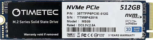 35TTFP6PCIE-512G 512GB (1700/1400MB/s) M.2 2280 PCIe 3.0 NVMe SSD