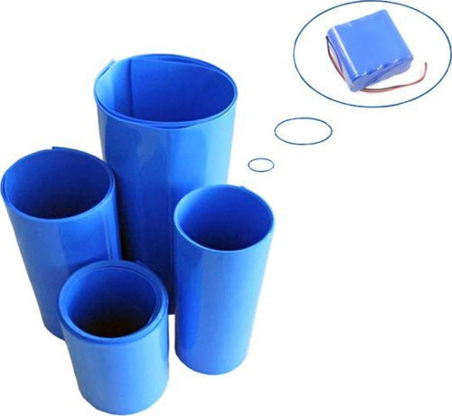1 MT PVC ISI BORUSU MAVİ SHRINK 400 MM 18650 PİL YALITIM ISI BÜZÜLME KABLO KILIFI