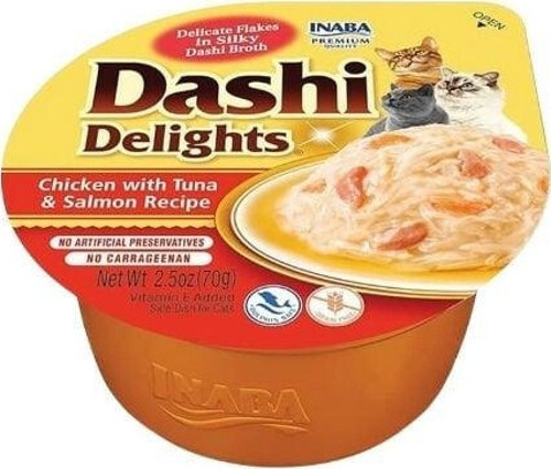 Ciao Dashi Delights Tavuklu Ton ve Somon Balıklı Kedi Çorbası 70 Gr
