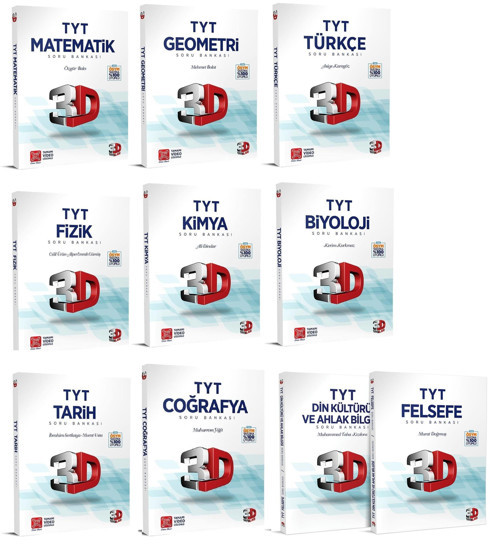 3D Yayınları 2024 Tyt Soru Bankası Seti Tam Set