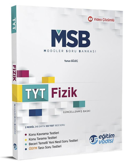 Eğitim Vadisi Tyt Fizik Msb Modüler Soru Bankası Yeni 2022