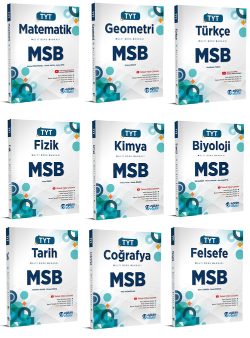 Eğitim Vadisi 2024 Tyt Msb Multi Soru Bankası Seti Tam Set