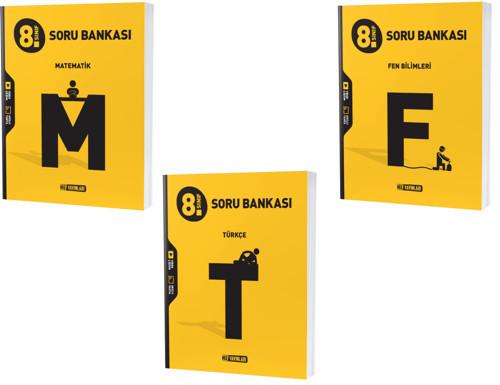 Hız Lgs 2024 8. Sınıf Matematik + Türkçe + Fen Soru Seti 3 Kitap