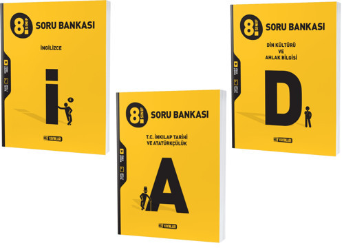 Hız Lgs 2024 8. Sınıf İnkılap Tarihi + İngilizce + Din Soru Seti 3 Kitap