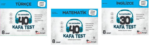 Kafadengi 2024 8. Sınıf Lgs Matematik + Türkçe + İngilizce Kafa Test Seti 3 Kitap