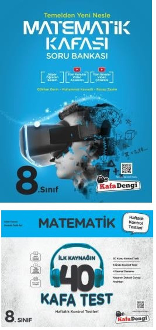 Kafadengi 2024 8. Sınıf Lgs Matematik Kafası Soru + Kafa Test Seti 2 Kitap