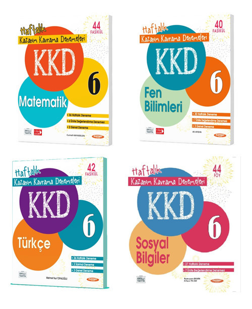 Kurmay 2024 6. Sınıf Kazanım Kavrama Denemeleri Kkd Seti 4 Kitap