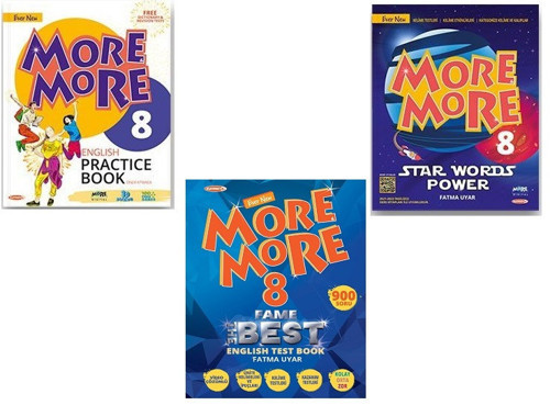 More & More 2024 8. Sınıf Lgs Pratice Book + Test Book + Words Power 3 Lü Set
