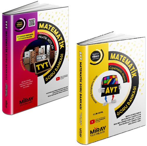Miray 2024 Tyt Ayt Matematik Soru Bankası Seti 2 Kitap