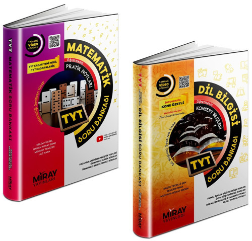 Miray 2024 Tyt Matematik + Dil Bilgisi Soru Bankası Seti 2 Kitap