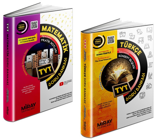 Miray 2024 Tyt Matematik + Türkçe Soru Bankası Seti 2 Kitap