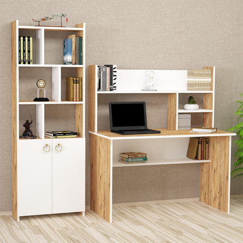 Decker Mayra 120 Cm Çalışma Masası Takımı Dcm02 Atlantikçam - Beyaz