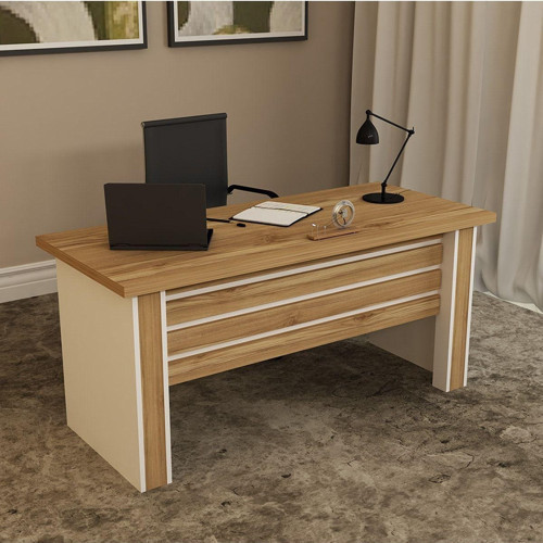 Webber - 1 Wbb02 Ofis Büro Masası Beyaz - Çam