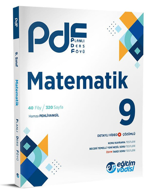Eğitim Vadisi 2024 9. Sınıf Matematik Pdf Planlı Ders Föyü