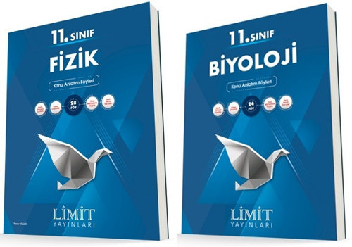 Limit 11. Sınıf Fizik + Biyoloji Konu Föyleri Seti 2 Kitap 2023