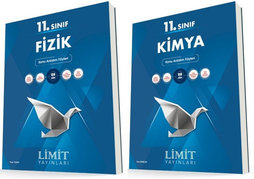 Limit 11. Sınıf Fizik + Kimya Konu Föyleri Seti 2 Kitap 2023