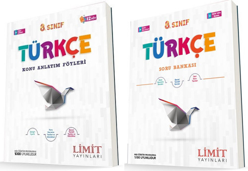 Limit 8. Sınıf Türkçe Konu Föyleri + Soru Seti 2 Kitap 2023