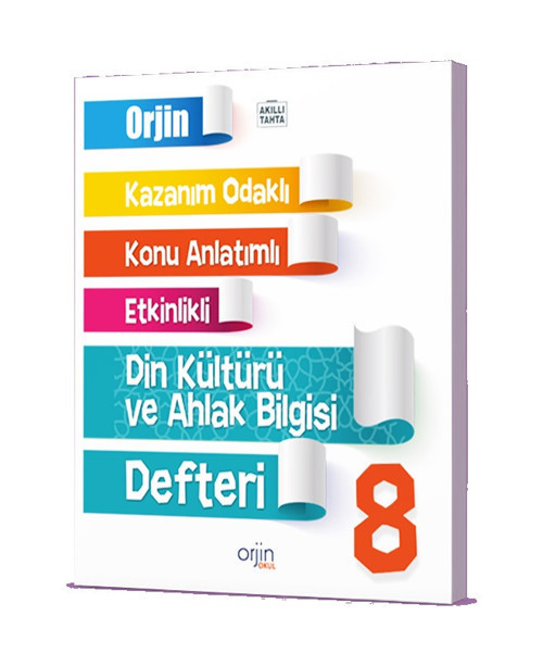 Orjin Okul 2024 8. Sınıf Din Kültürü Kazanım Odaklı Defteri