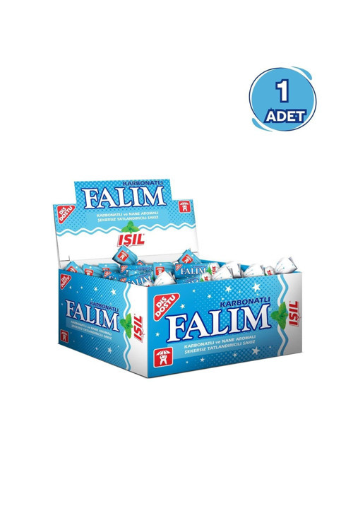 Falım Işıl Nane Aromalı Karbonatlı Şekersiz Sakız Tekli 1.5G - 1 Adet