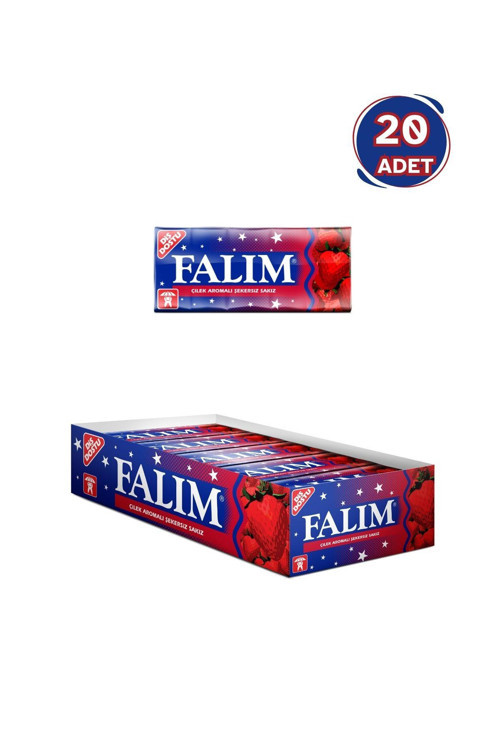 Falım Çilek Aromalı Sakız 7 gr - 20 Adet