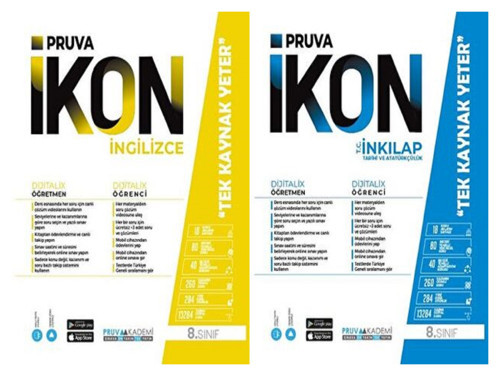 Pruva Akademi 8. Sınıf İngilizce + İnkılap Tarihi Defter Seti 2 Kitap 2023