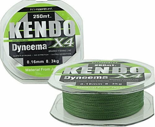 Dynema 4 Örgü 120Mt (Green) 0,12 mm. - 5.6 Kg.