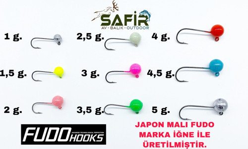 ROUND MAGİC UV ve GLOW JİG HEAD (JAPON FUDO İĞNE) UV Pembe-1,5 g.