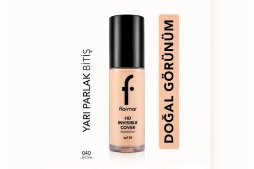 Invisible Cover HD Foundation 040 Light Ivory