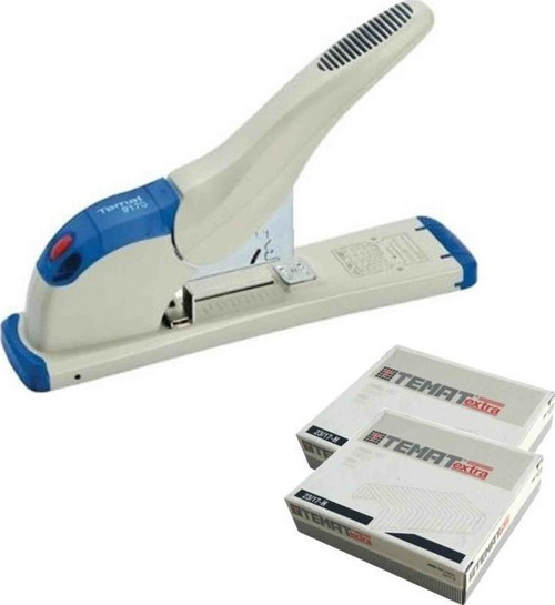 9170 Extra Güçlü Zımba Makinası Bej + 2 Adet Tel 23/17