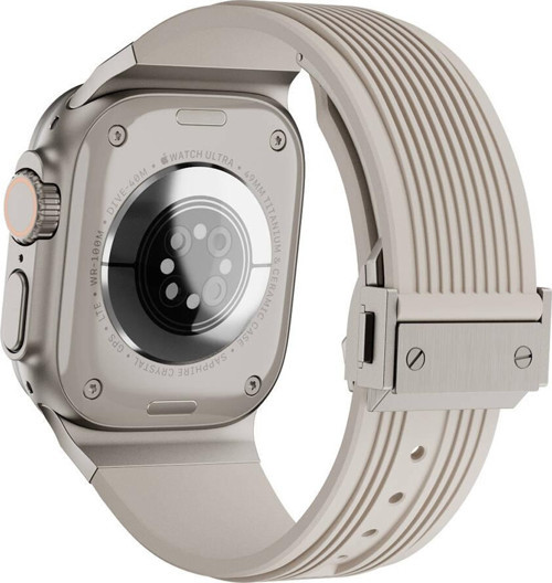 Watch 42mm Uyumlu KRD-113 Spor Görünümlü Silikon Kordon