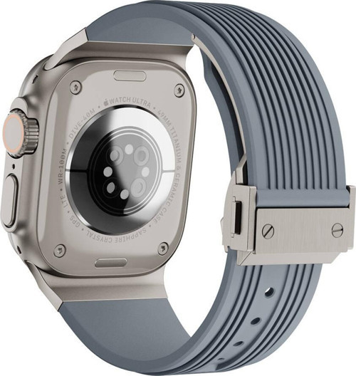 Watch Ultra 49mm Uyumlu KRD-113 Spor Görünümlü Silikon Kordon