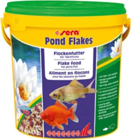 Pond Flakes 10 lt 1.7 kg Orijinal Kovasında Havuz Balıkları için Pul Yem