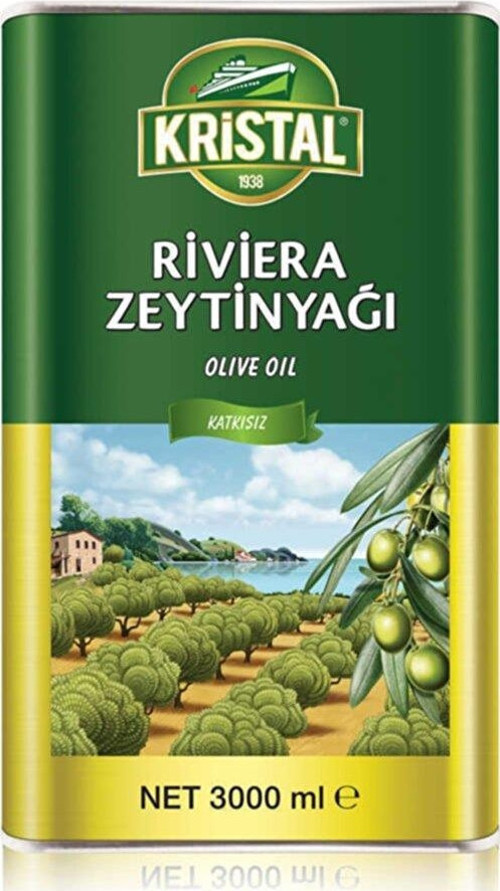 Riviera Zeytinyağı 3 Litre Teneke