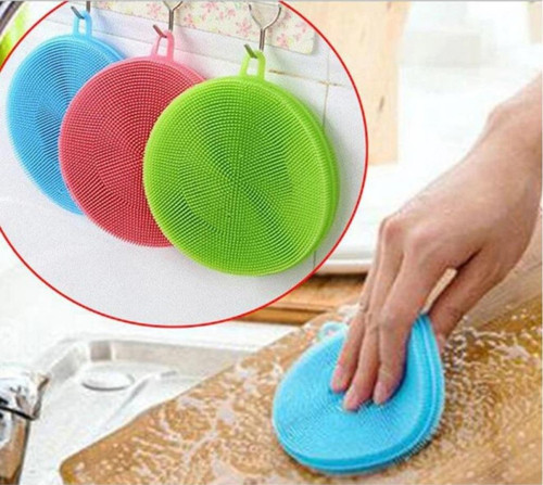 Silikon Çok Fonksiyon Bulaşık Yıkama Fırçası Tükenmeyen Çizmeyen2