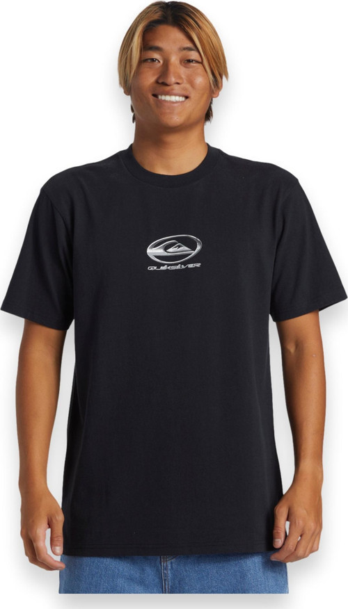 Aqyzt09545 Chrome Logo Ss Stn Siyah Erkek T-Shirt