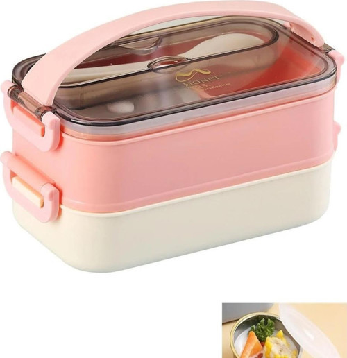 Çelik Lunch Box 1500 Ml VGN-465 PEMBE