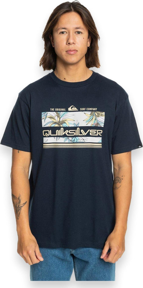 Eqyzt07679 Tropical Rainbow Ss Mavi Erkek T-Shirt