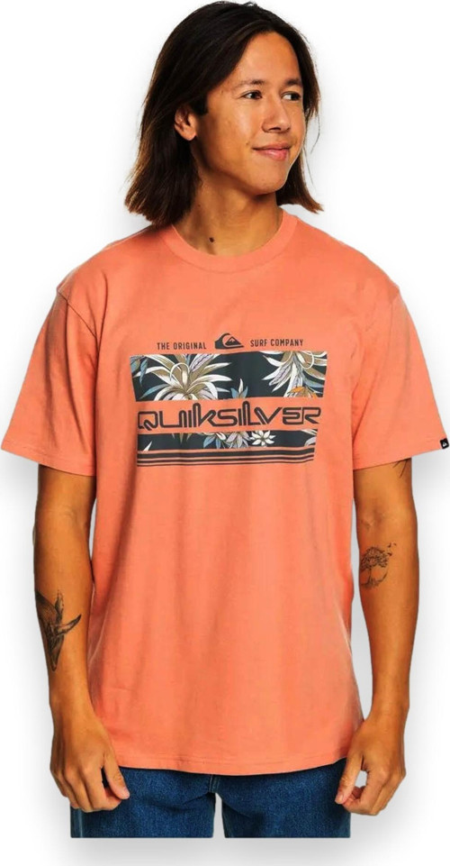 Eqyzt07679 Tropical Rainbow Ss Mercan Erkek T-Shirt