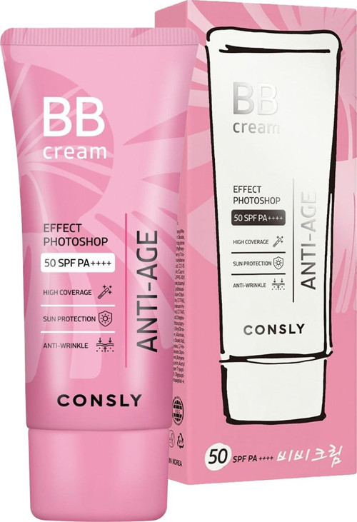 Yaşlanma Karşıtı BB Krem SPF50+PA++++ CONSLY Effect Photoshop Anti-Age Snail Peptide BB Cream 50ml