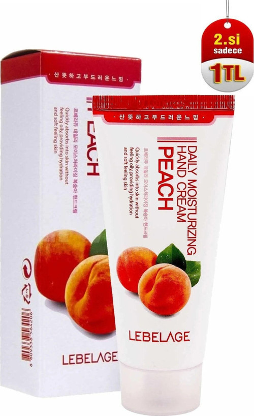 Şeftali Özlü Doğal İçeriklerle Zengin Nemlendirici El Kremi Peach Hand Cream